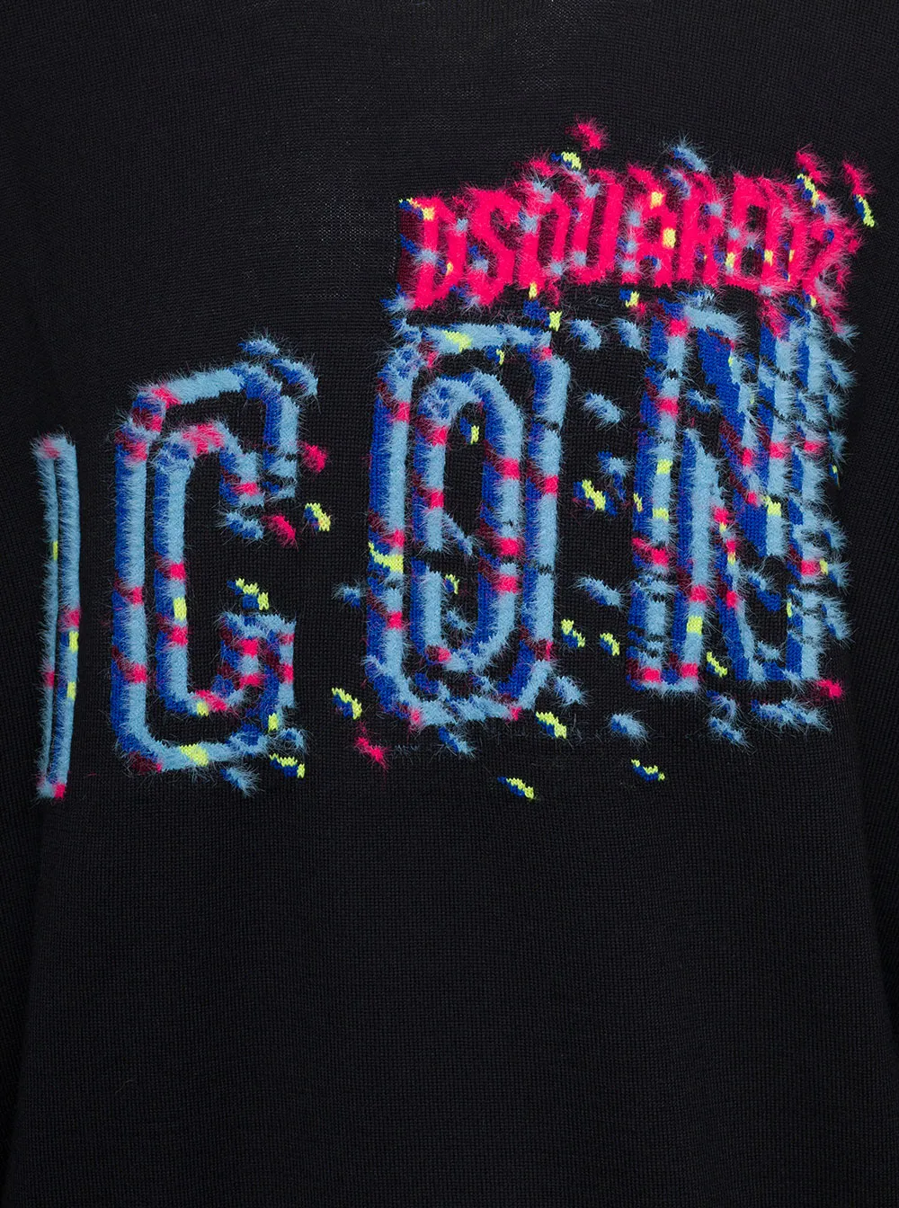 Dsquared2 Logo Intarsia Knitted Crewneck Jumper