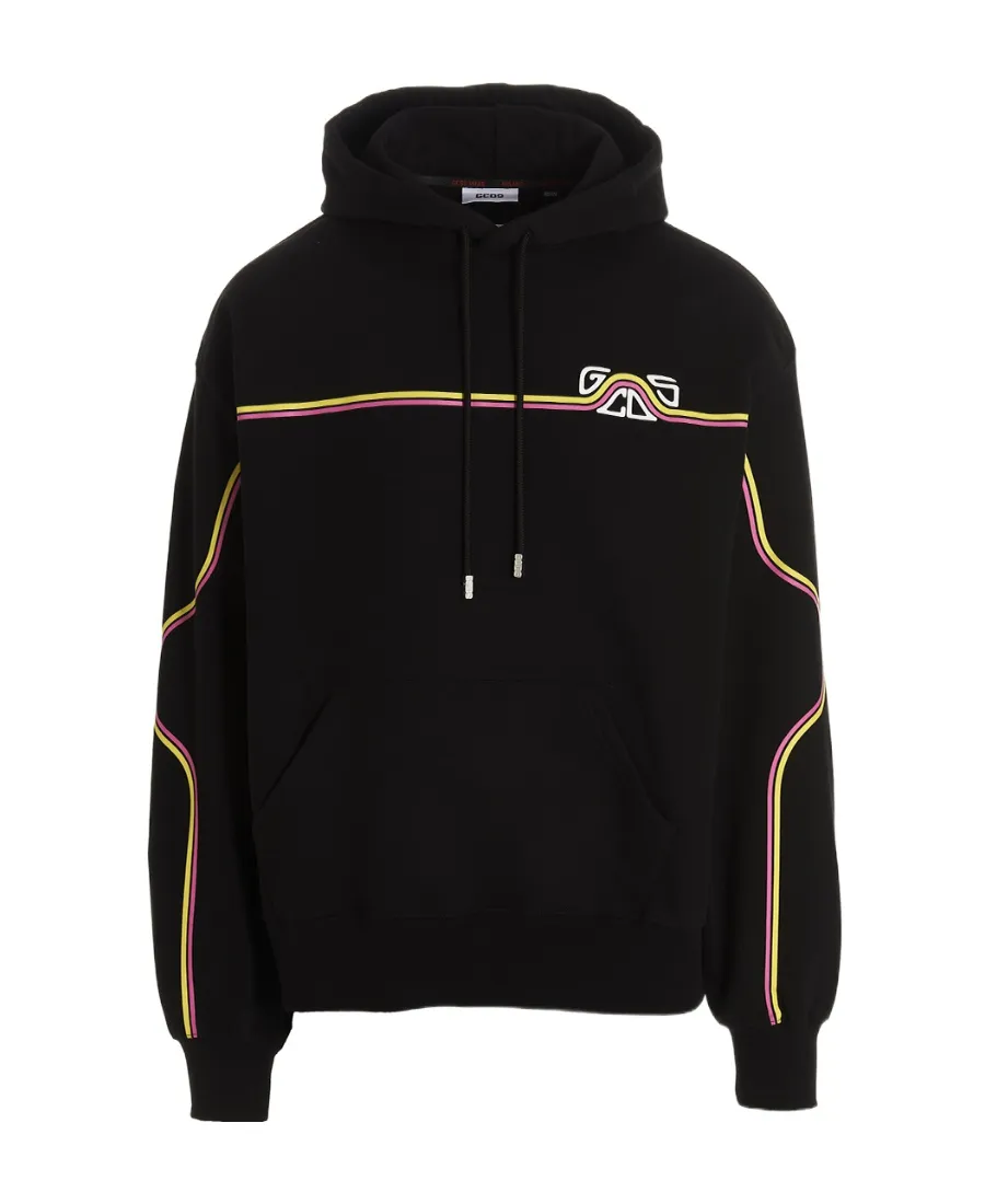 Gcds Logo Printed Drawstring Hoodie