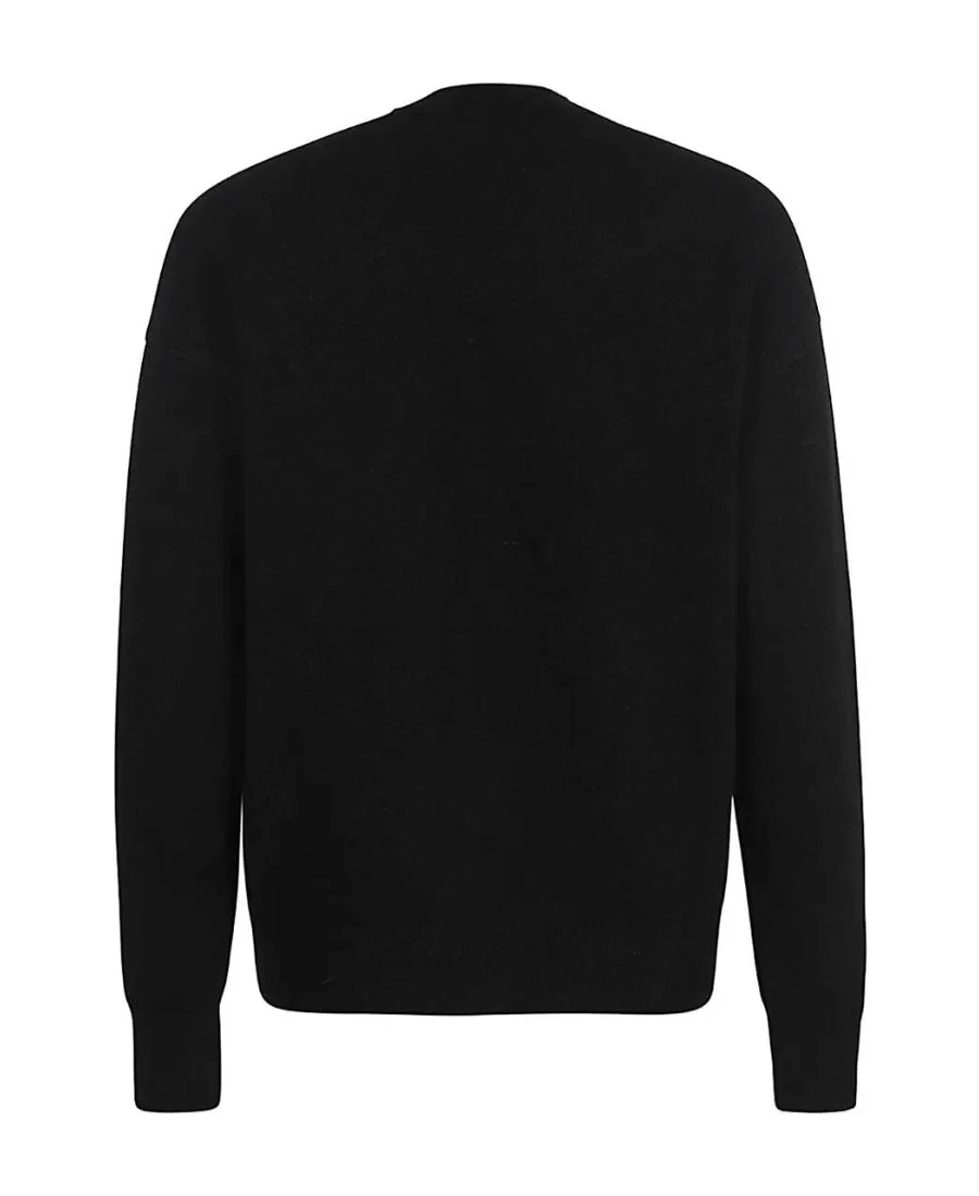 Palm Angels Logo Embroidered Crewneck Jumper