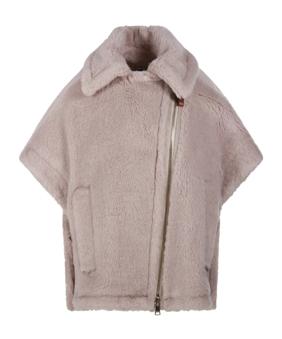 Max Mara Zip-Up Short-Sleeved Coat