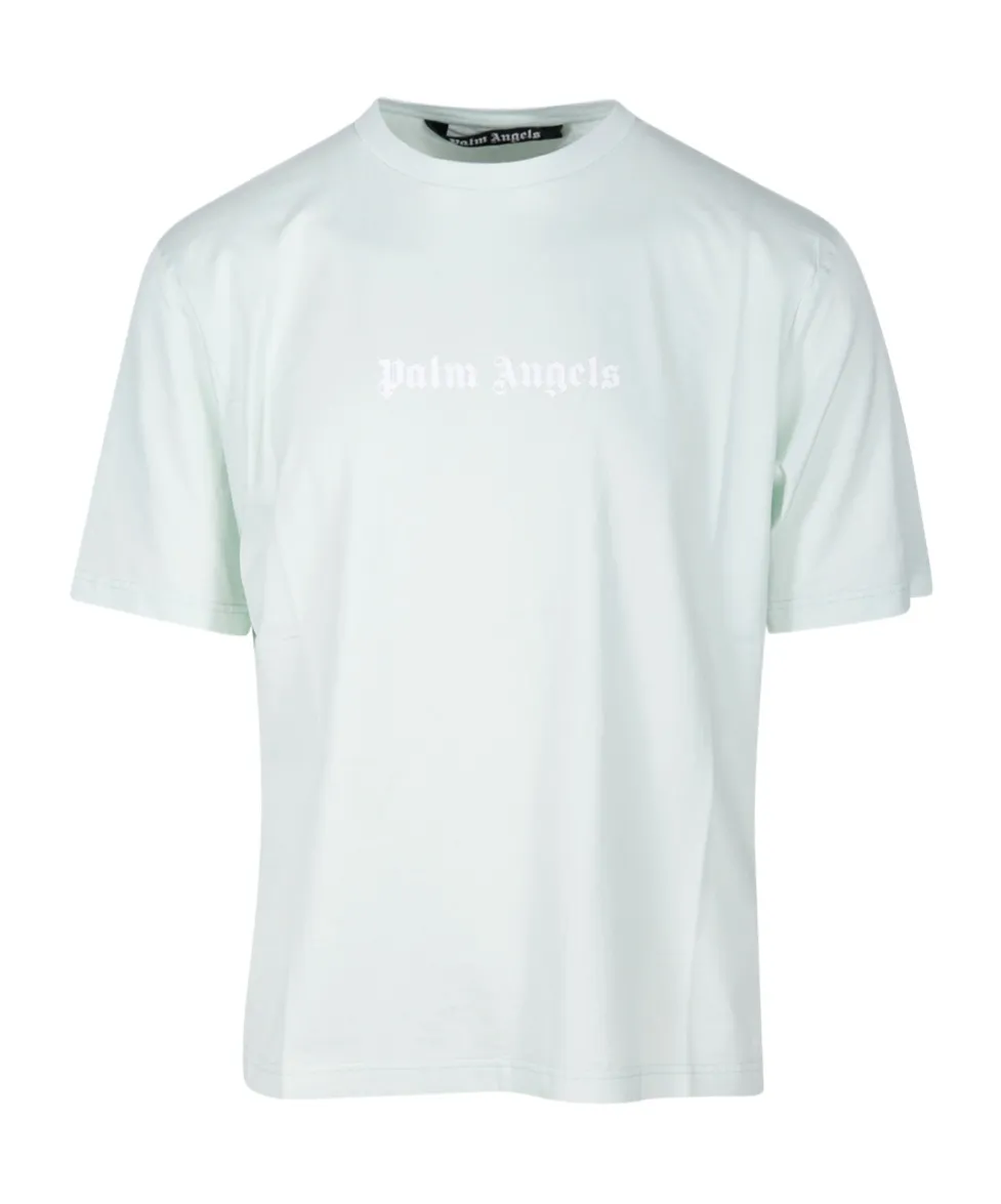 Palm Angels Logo Printed Crewneck T-Shirt