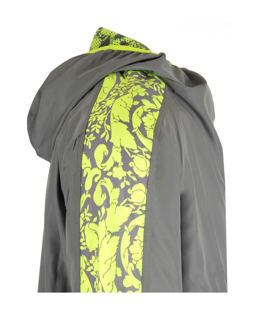 Versace Logo Printed Half-Zip Jacket
