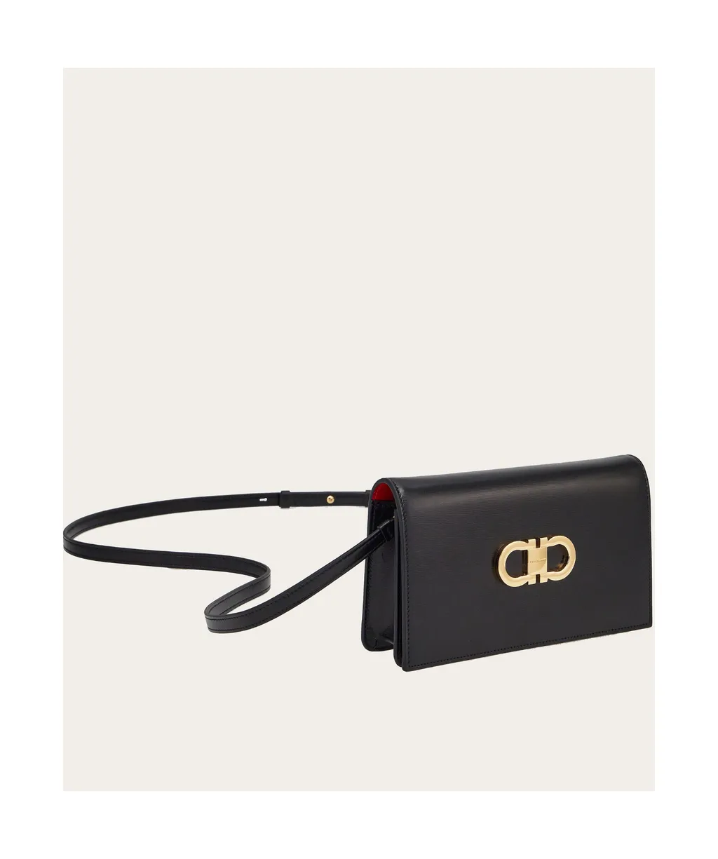 Salvatore Ferragamo Double Gancini Mini Shoulder Bag