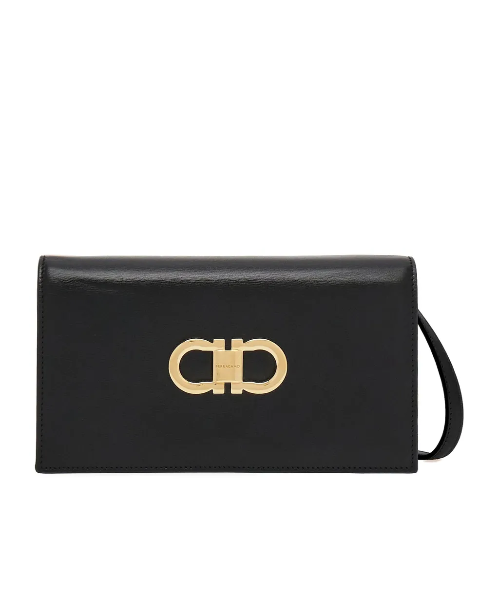 Salvatore Ferragamo Double Gancini Mini Shoulder Bag