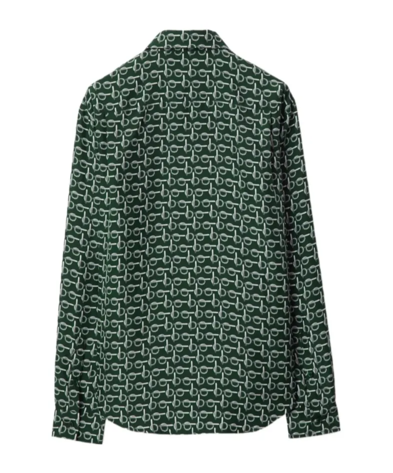 Burberry Monogram Printed Long Sleeved Shirt