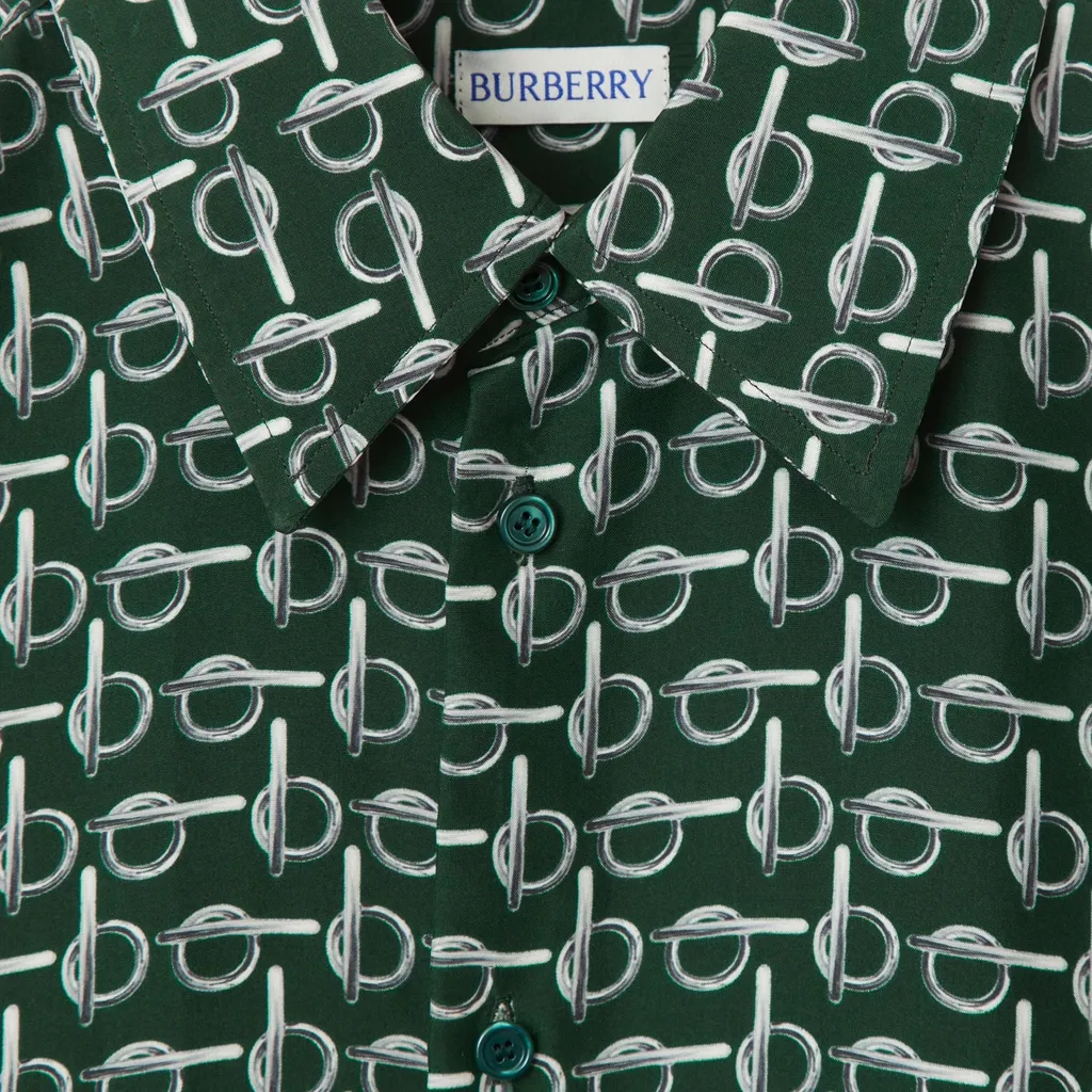 Burberry Monogram Printed Long Sleeved Shirt