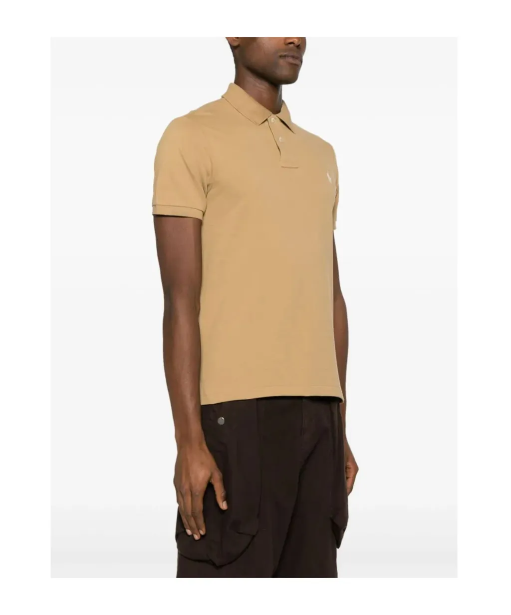 Pony-Embroidered Cotton Polo Shirt