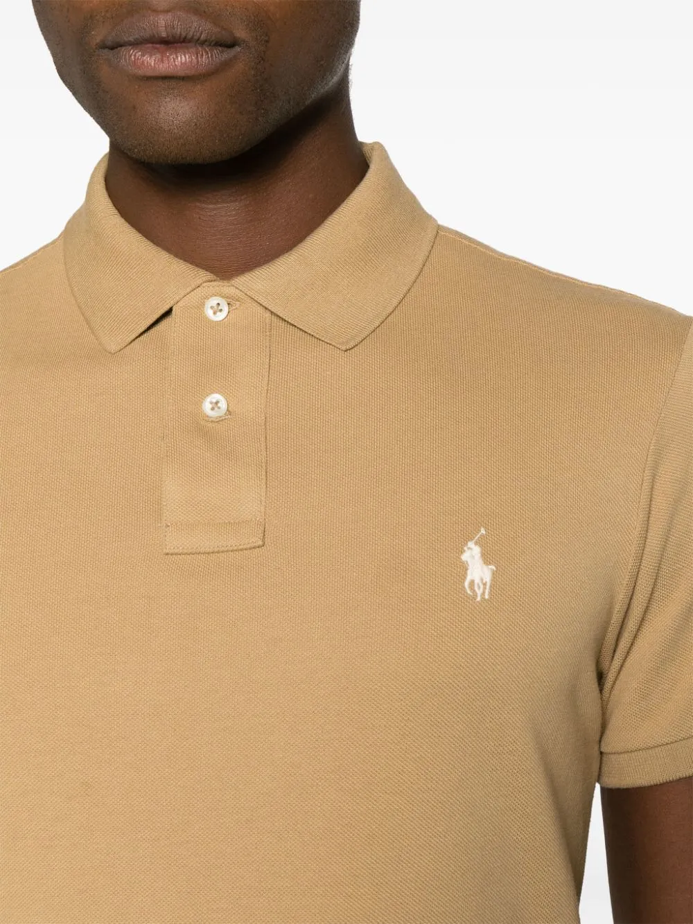 Pony-Embroidered Cotton Polo Shirt