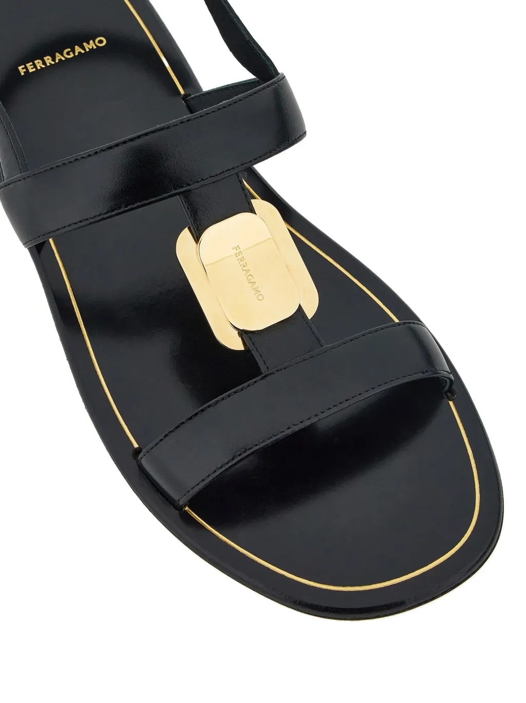 Salvatore Ferragamo Logo Engraved Sandals