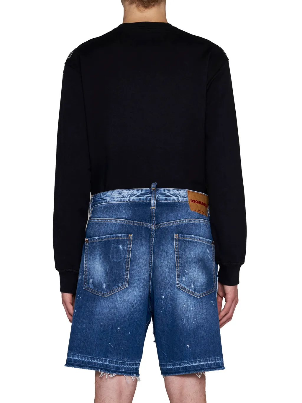 Dsquared2 Distressed Denim Shorts