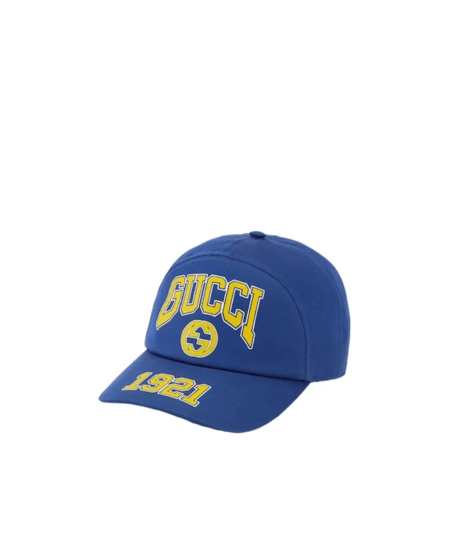Gucci Logo Patch College Baseball Cap
