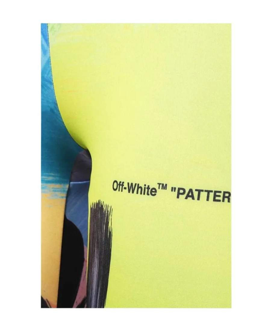Off-White Brush Stroke Logo Detailed Biker Shorts