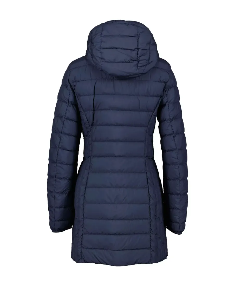 Long-Sleeved Hooded Down Jacket