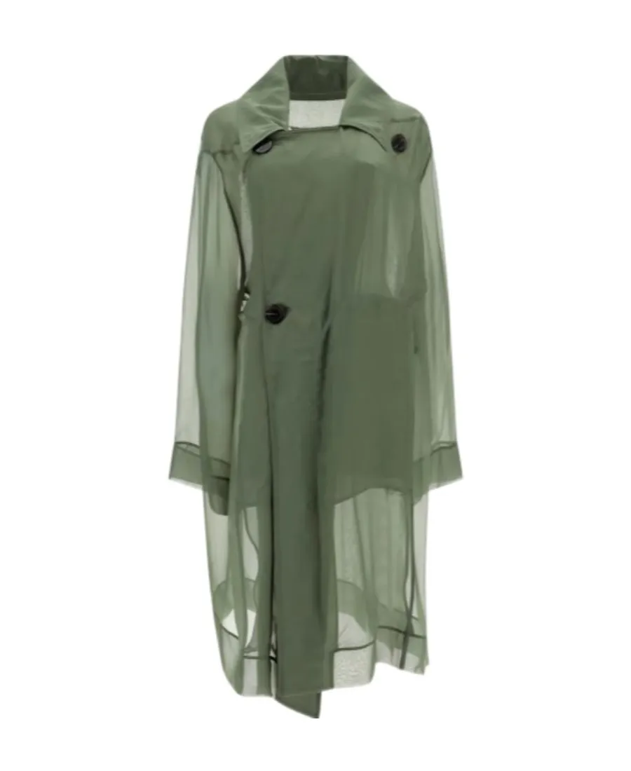 Sheer Silk Trench Coat