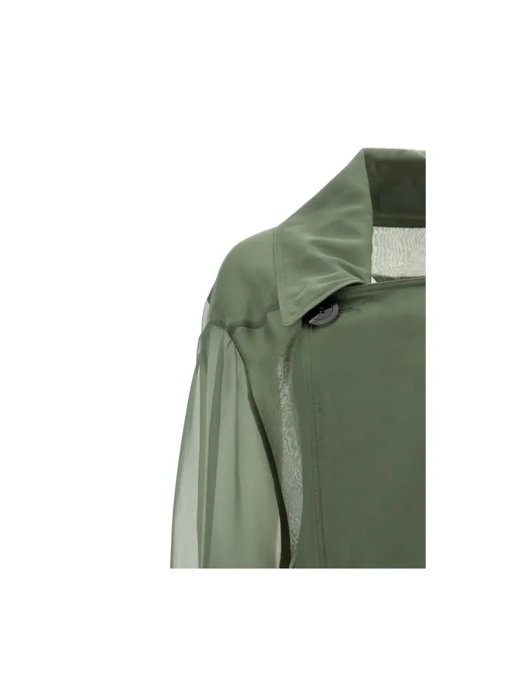 Sheer Silk Trench Coat