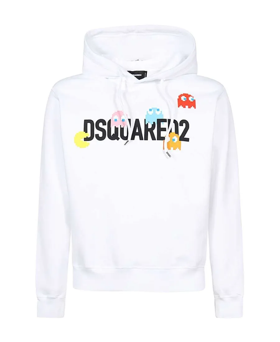Dsquared2 Logo Printed Drawstring Hoodie