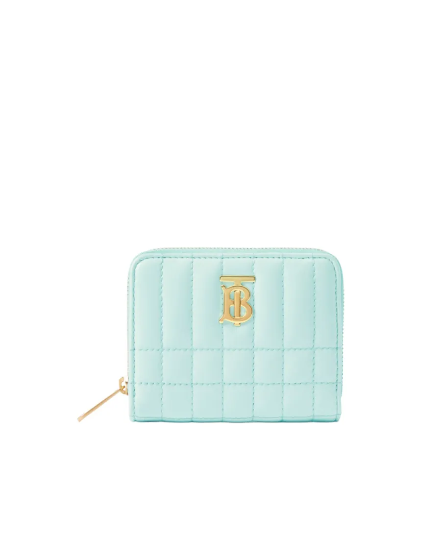 Burberry Lola Logo Plaque Quilted Wallet
