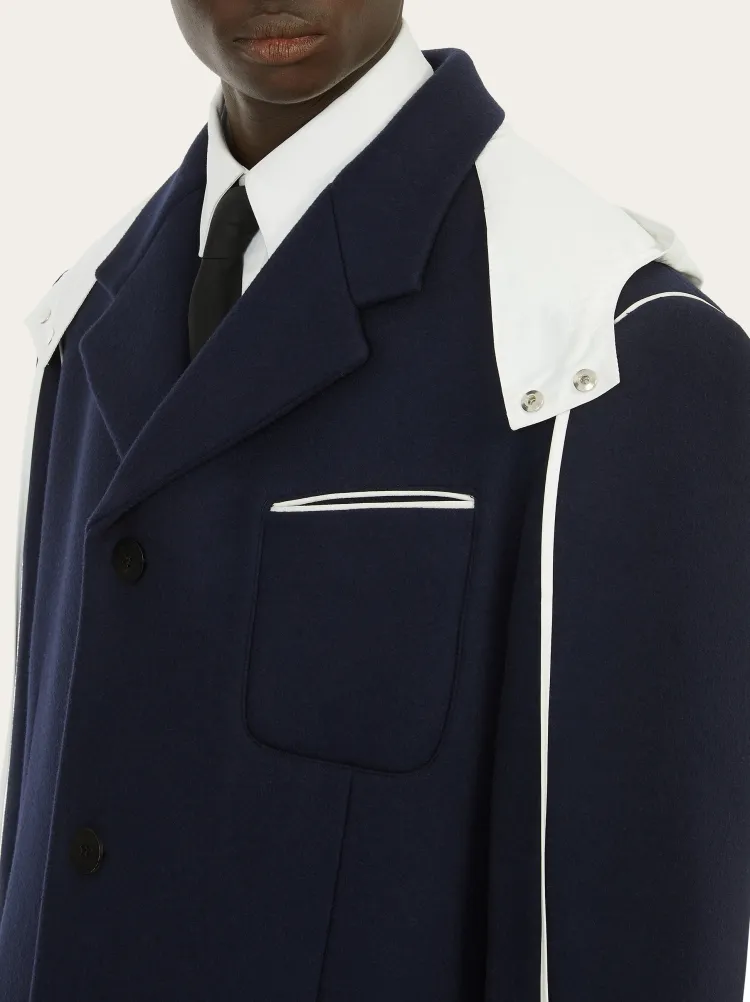 Single-Breasted Wool Coat