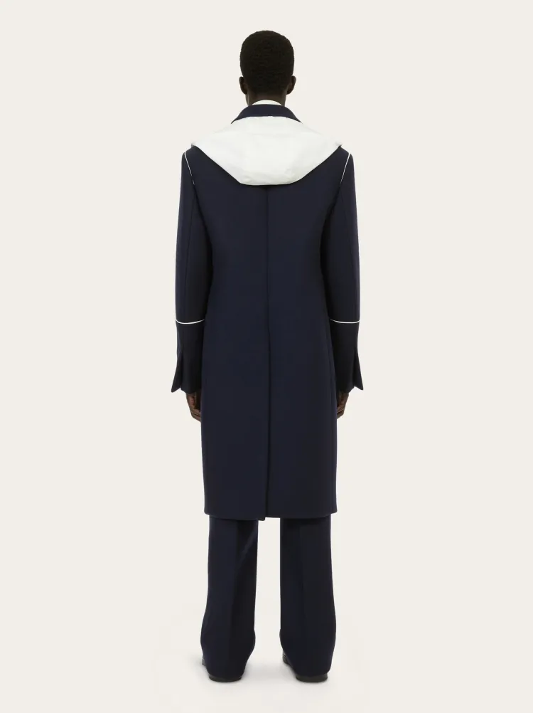 Single-Breasted Wool Coat