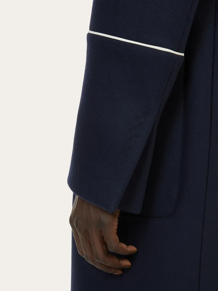 Single-Breasted Wool Coat