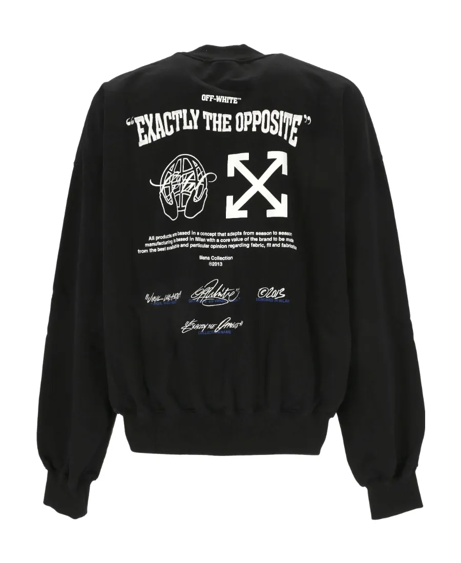 Off-White Logo Embroidered Crewneck Sweatshirt