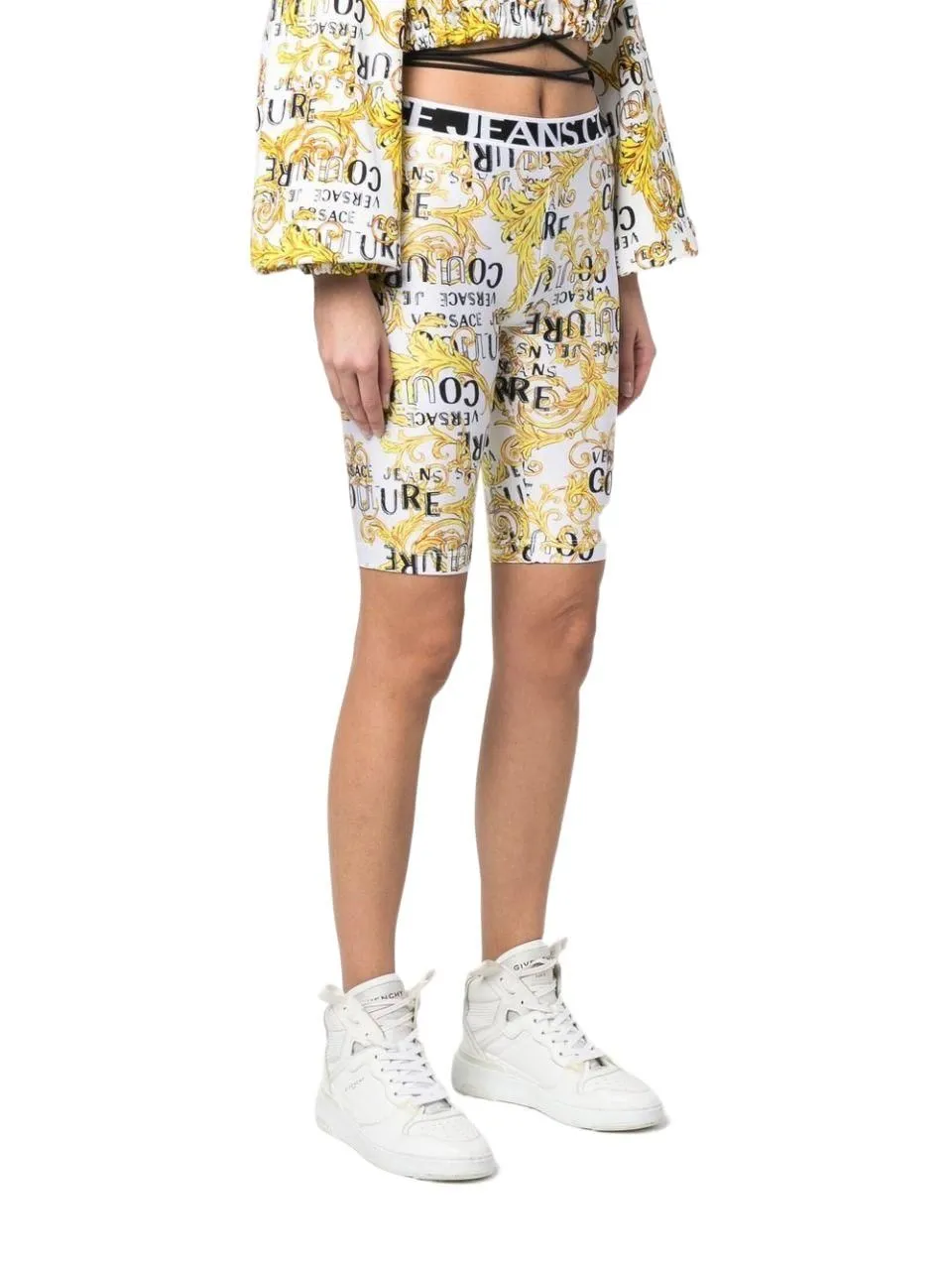 Baroque Pattern-Print Shorts