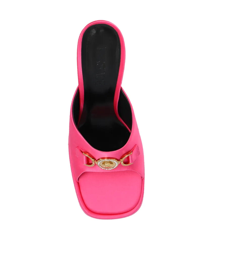 Versace Medusa Embellished Slip-On Sandals