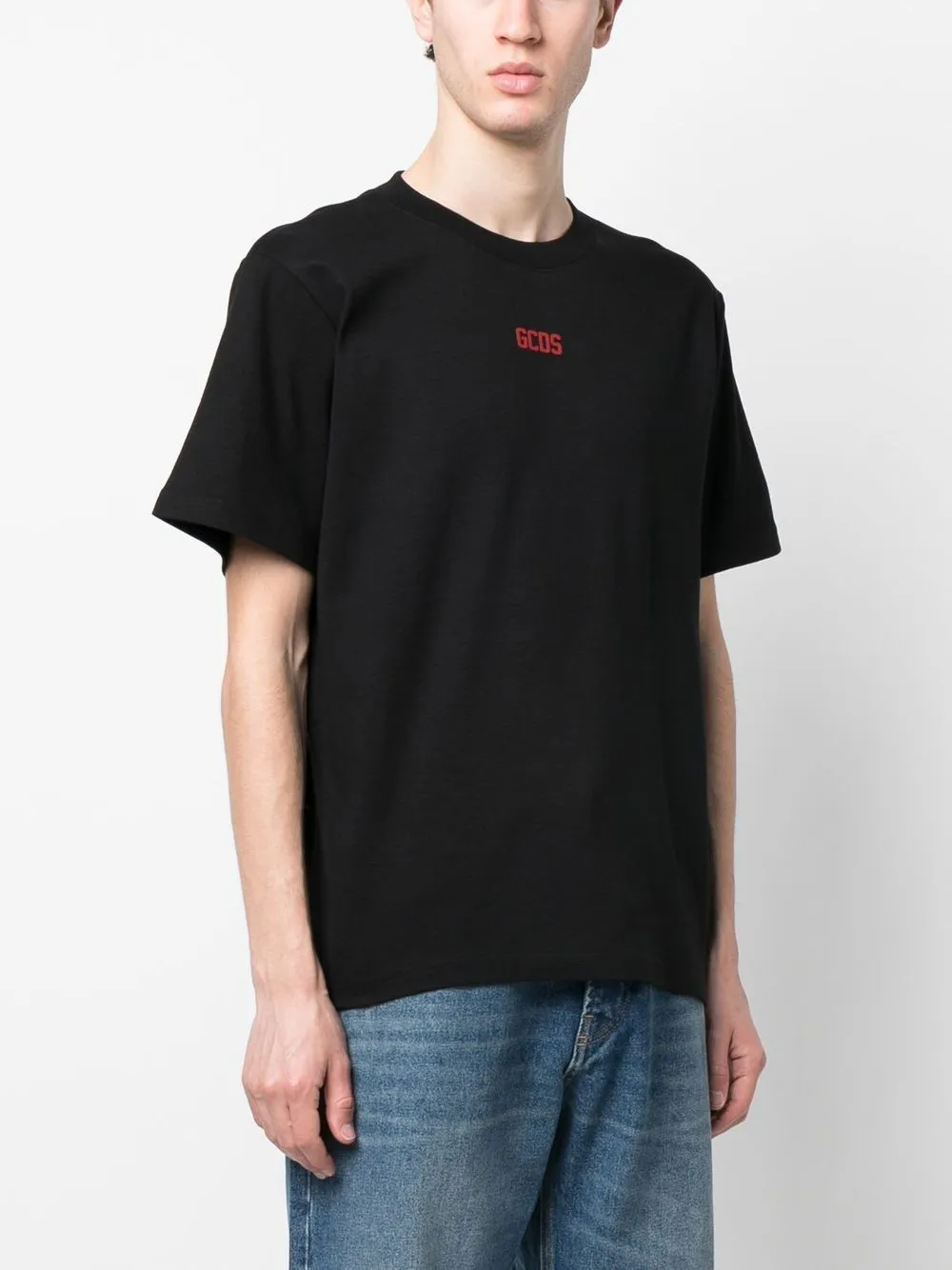 Gcds Logo Printed Crewneck T-Shirt