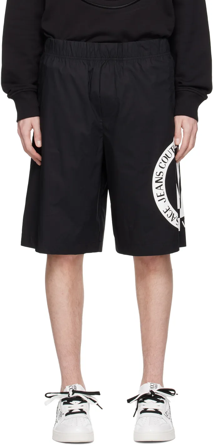 Versace Jeans Couture Logo-Printed Elasticated Waistband Shorts