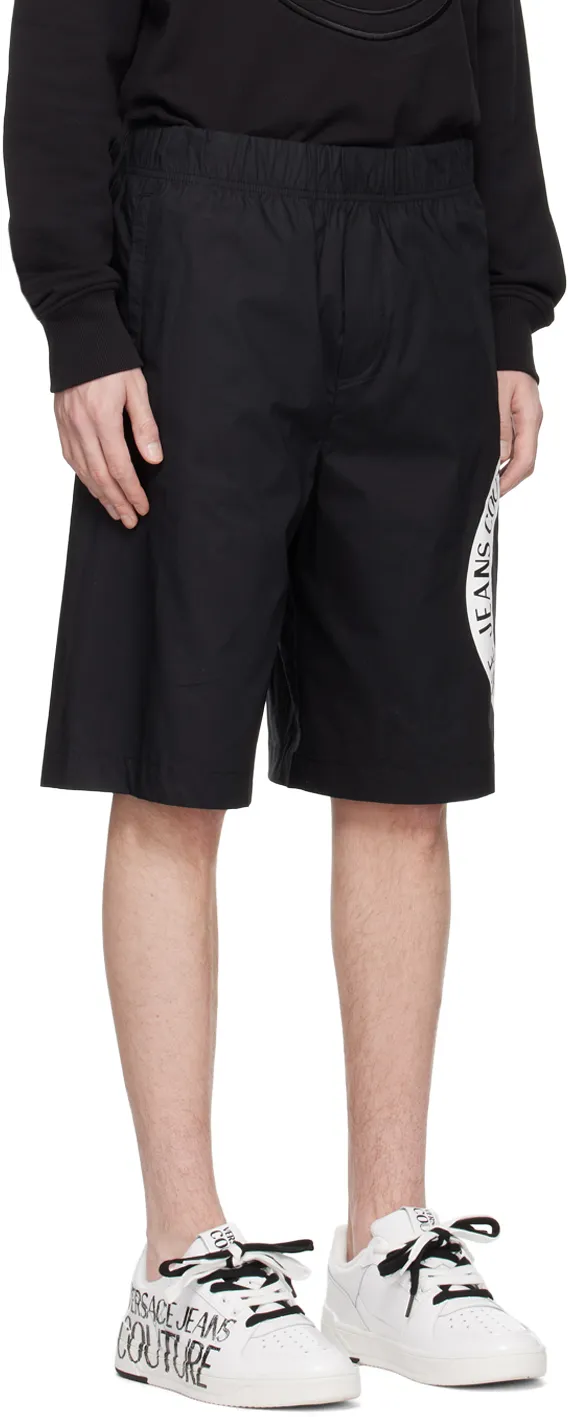 Versace Jeans Couture Logo-Printed Elasticated Waistband Shorts