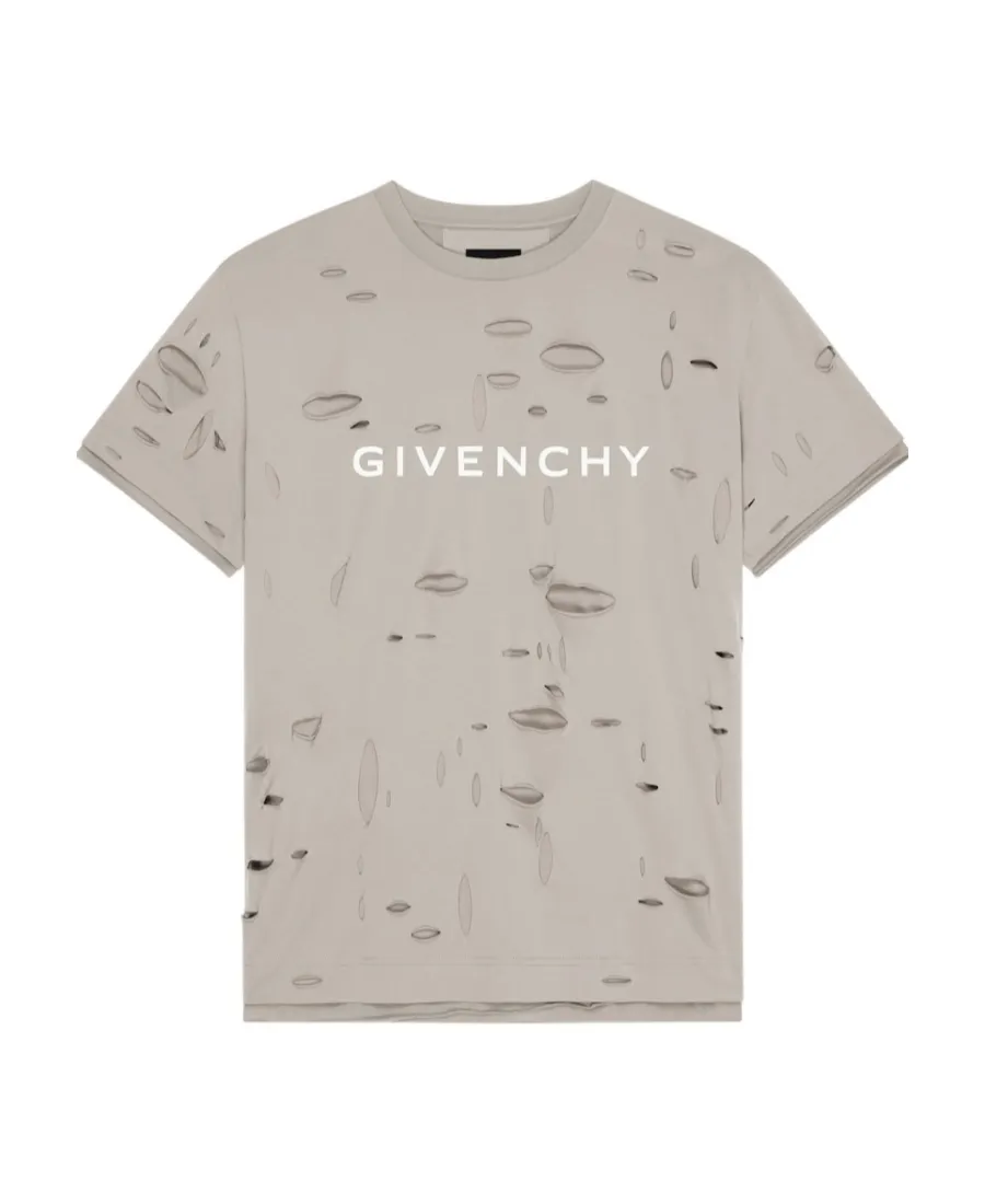 Givenchy Distressed Crewneck T-Shirt