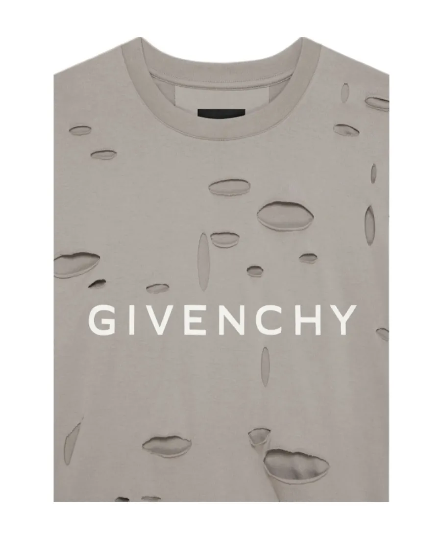 Givenchy Distressed Crewneck T-Shirt