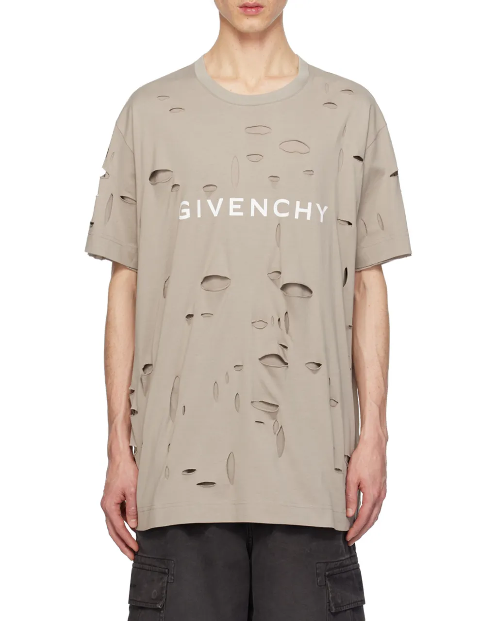 Givenchy Distressed Crewneck T-Shirt