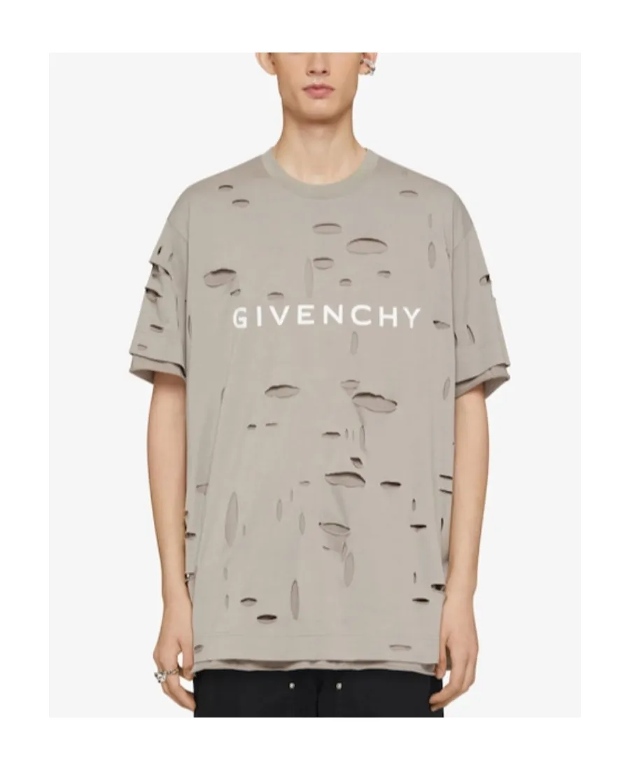 Givenchy Distressed Crewneck T-Shirt