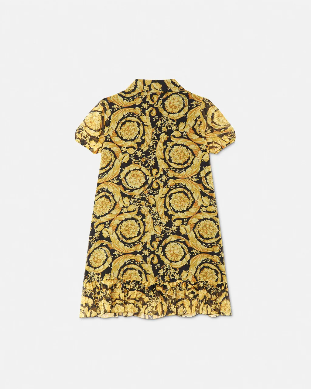 Versace Kids Barocco-Printed A-Line Dress
