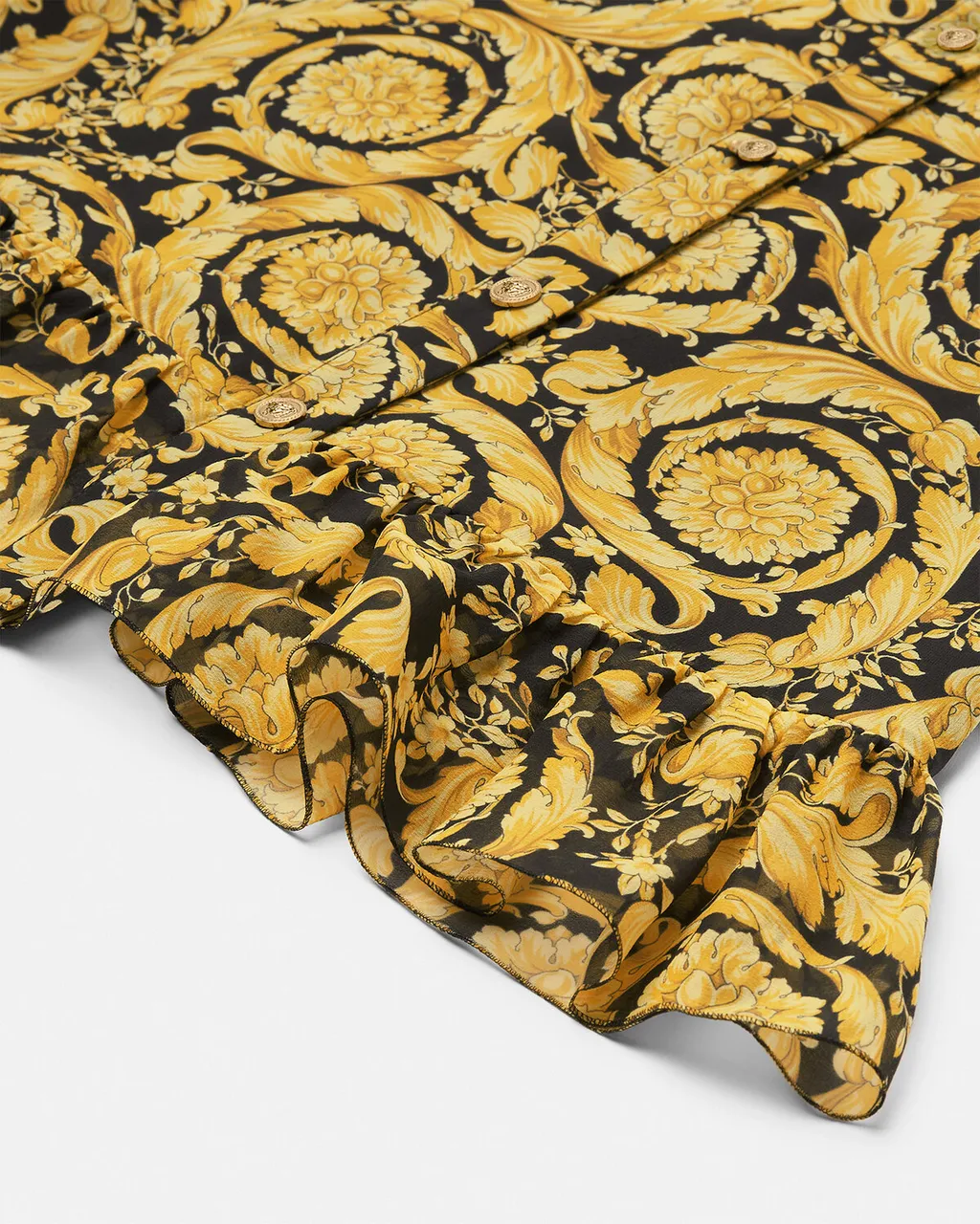 Versace Kids Barocco-Printed A-Line Dress