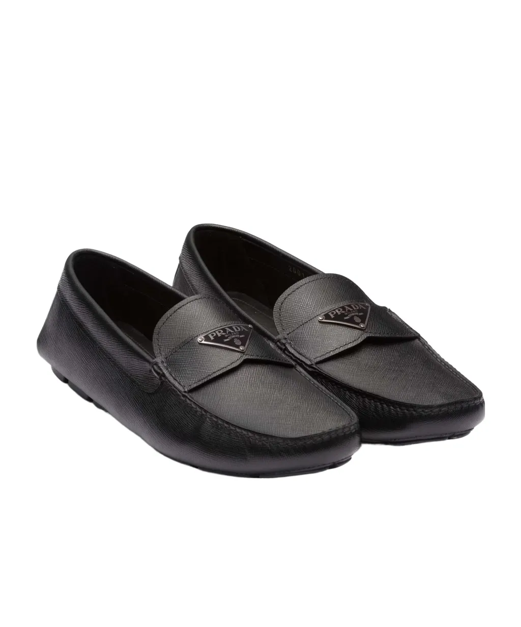 Prada Triangle-Logo Loafers