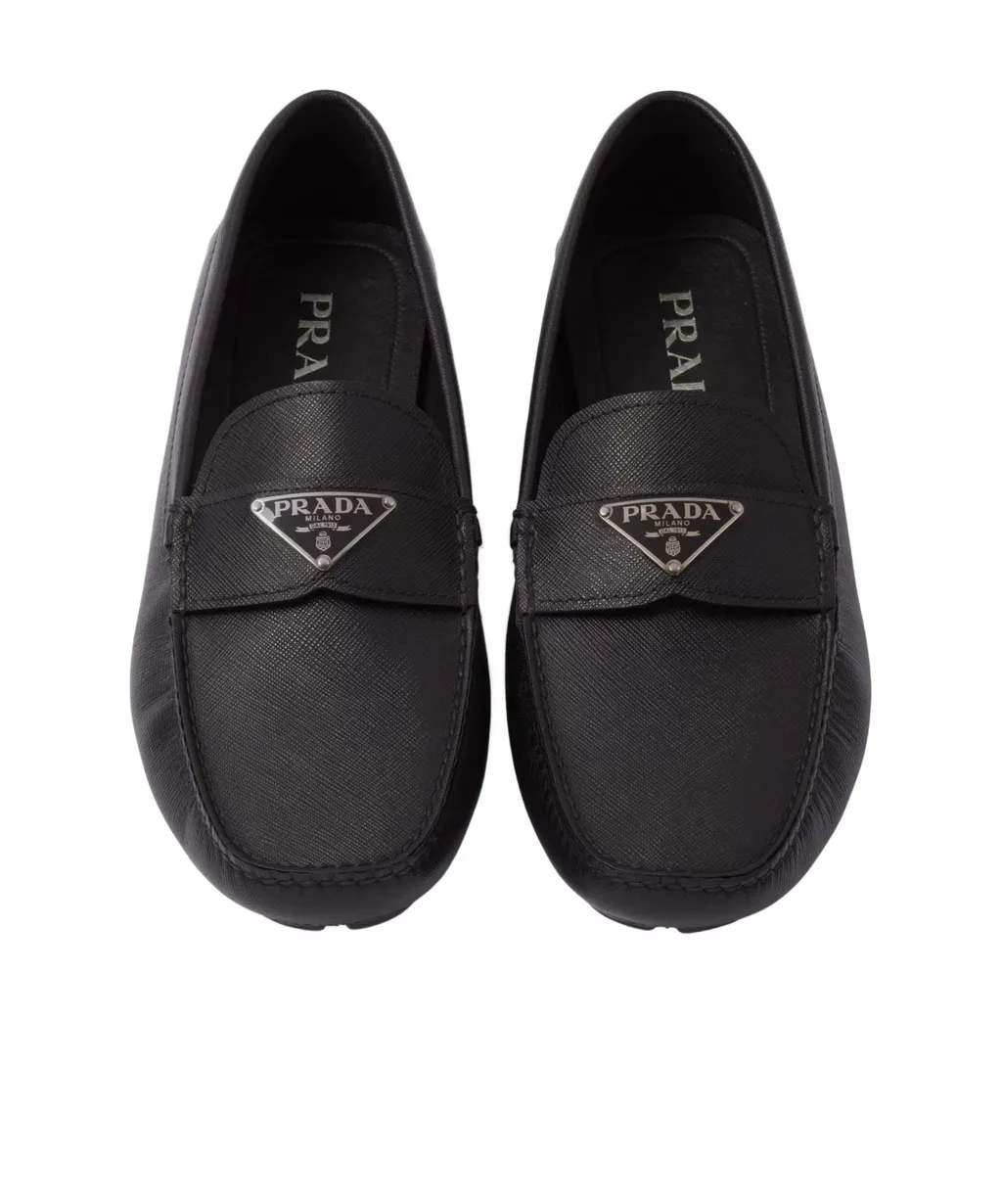 Prada Triangle-Logo Loafers