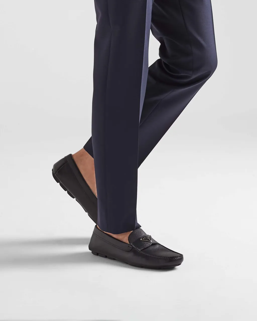 Prada Triangle-Logo Loafers