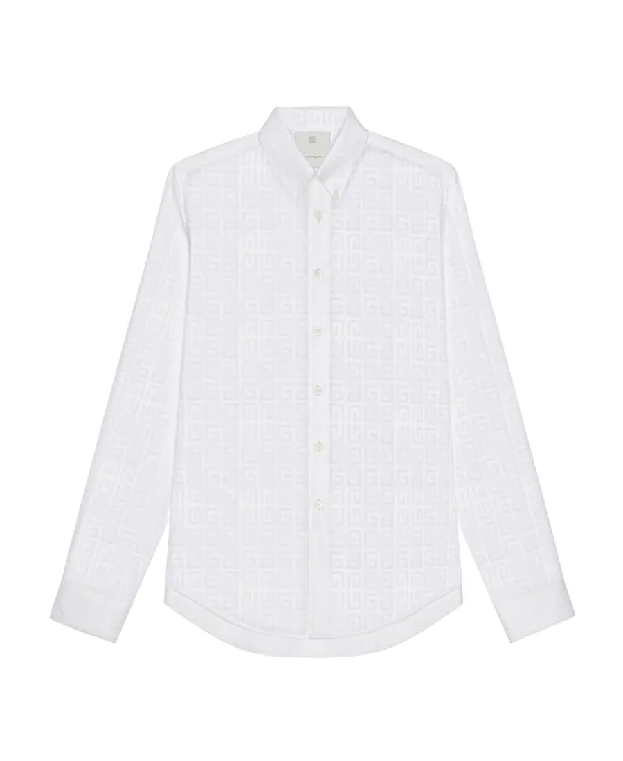Givenchy 4G Pattern Long-Sleeved Shirt