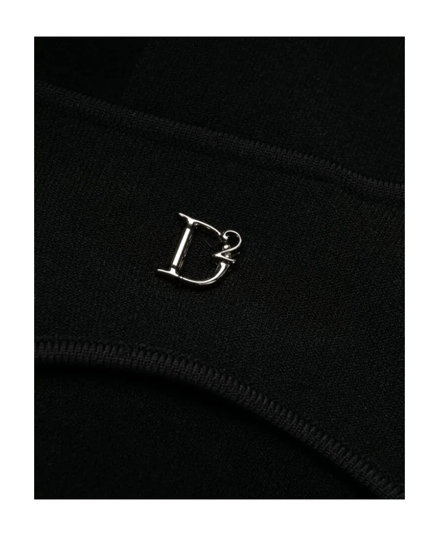 Dsquared2 Open-Back Crewneck Mini Dress