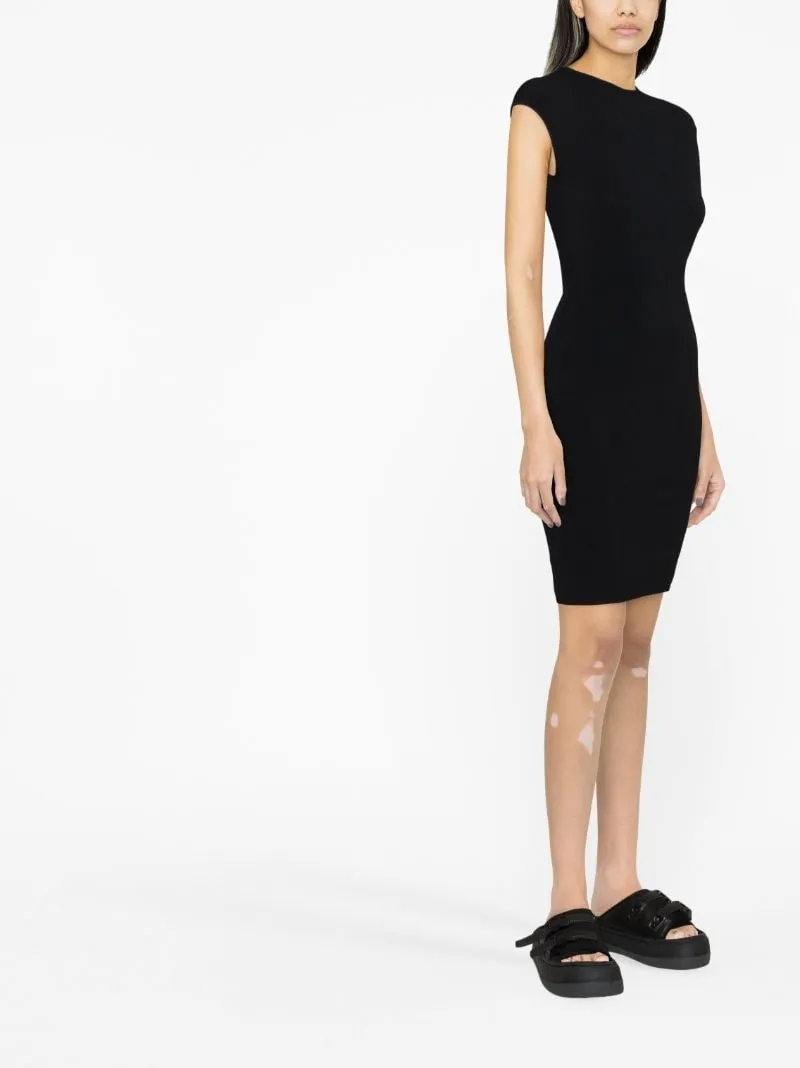 Dsquared2 Open-Back Crewneck Mini Dress