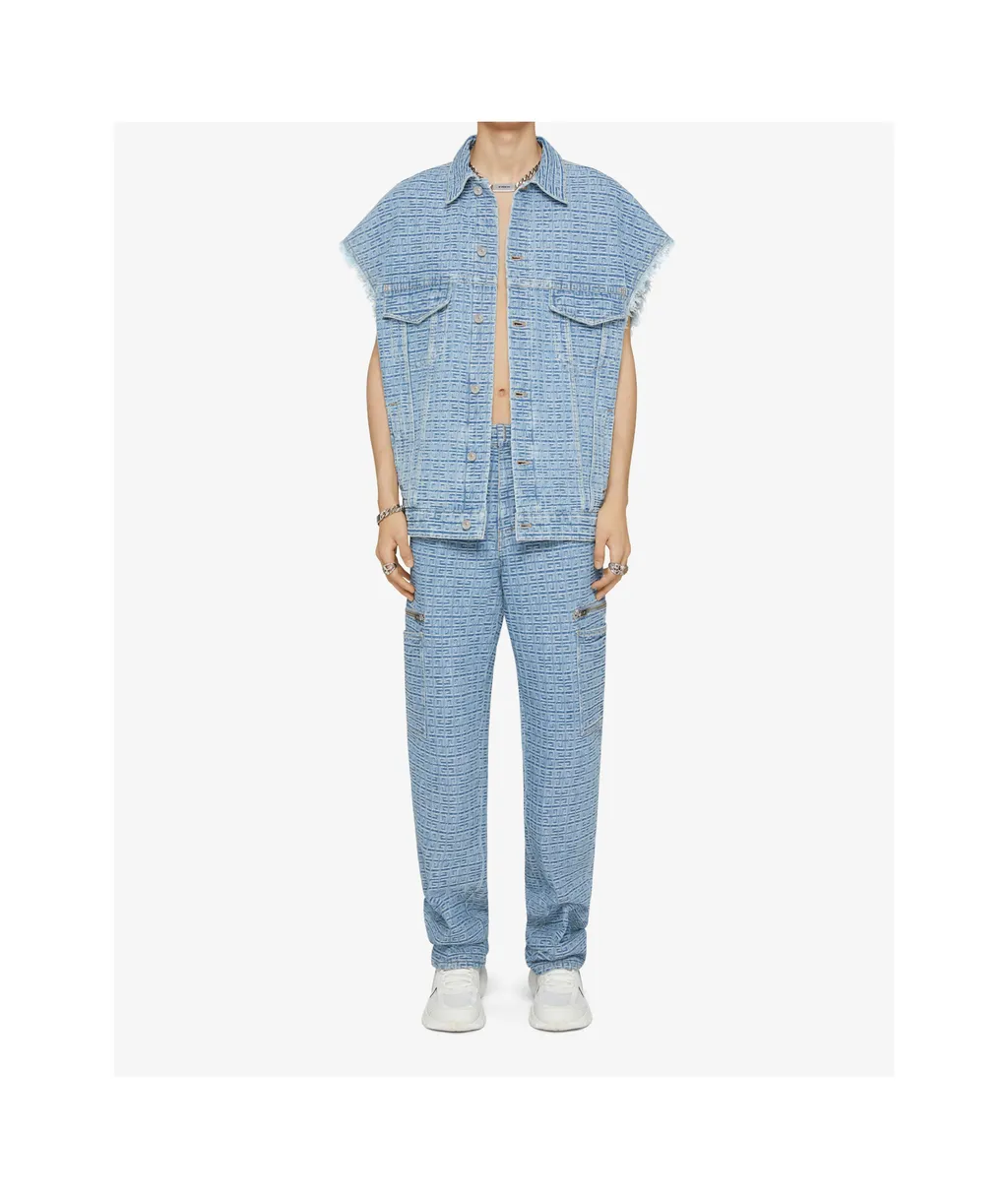 Givenchy	4G Denim Button-Up Vest