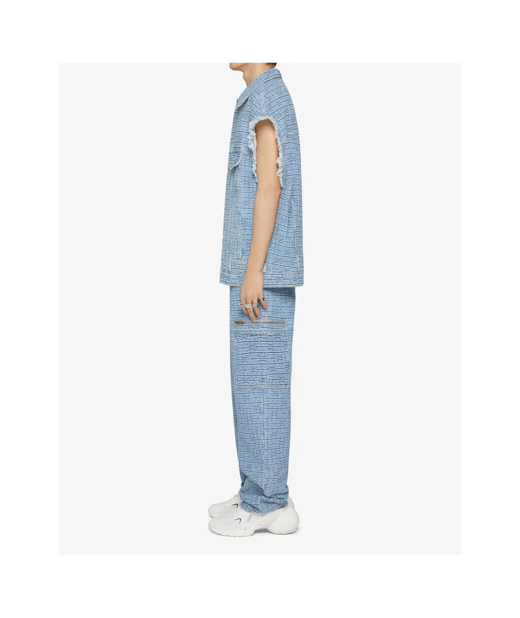 Givenchy	4G Denim Button-Up Vest