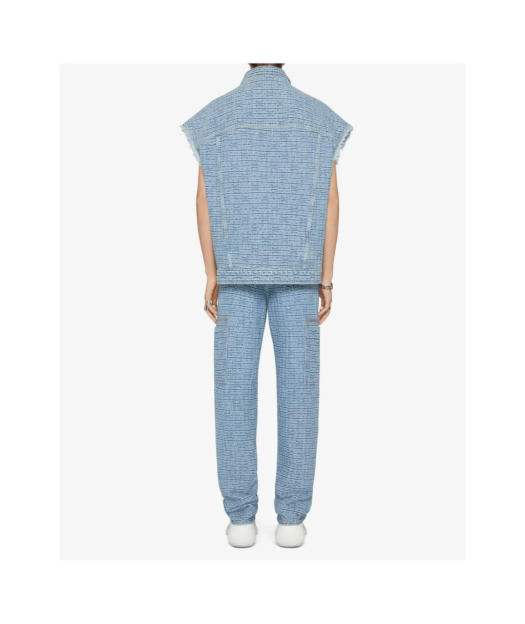 Givenchy	4G Denim Button-Up Vest