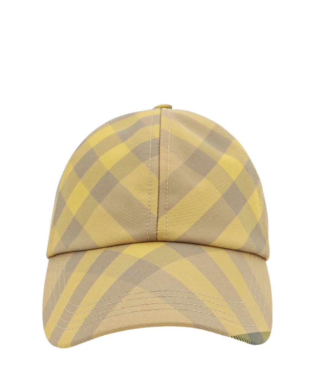 Burberry Check Printed Baseball Cap