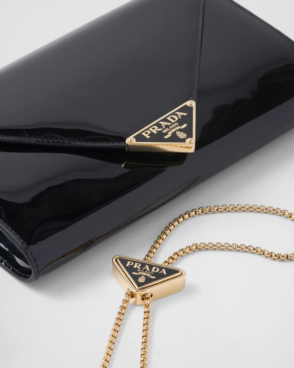 Prada Chain-Linked Clutch Bag