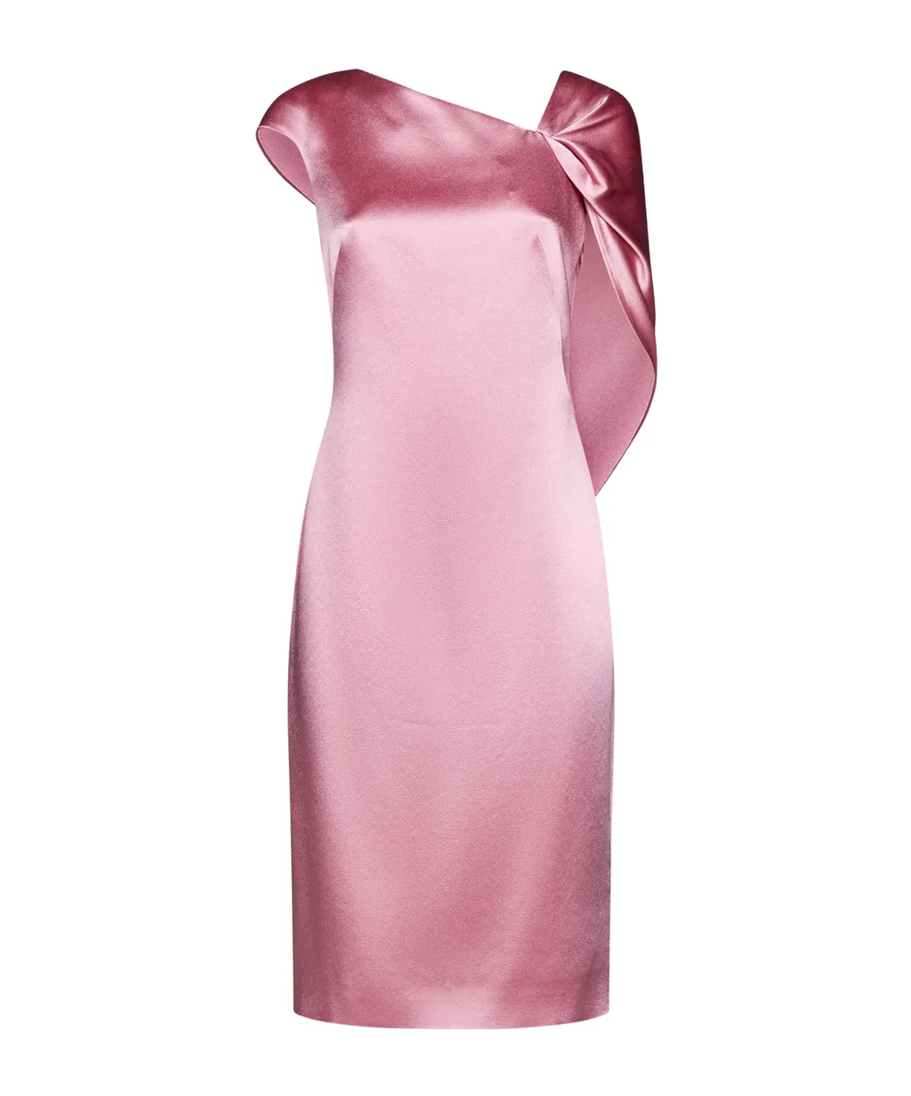 Givenchy Asymmetric Draped-Back Dress