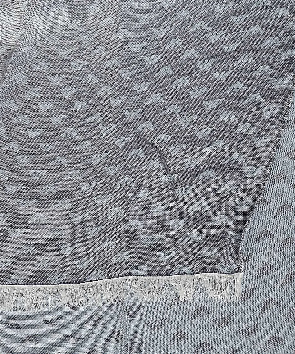 Emporio Armani Logo Monogram Jacquard Scarf