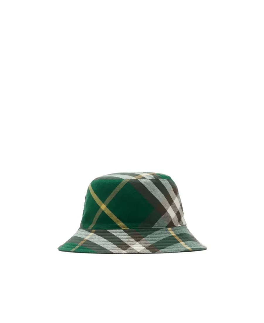 Burberry Check-Pattern Reversible Pull-On Bucket Hat